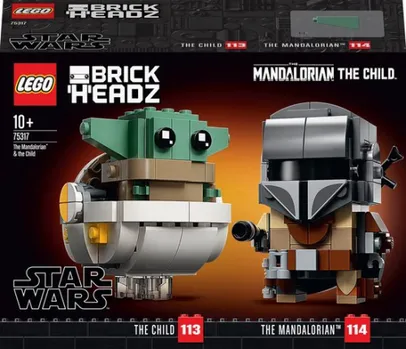 LEGO BrickHeadz Star Wars de Mandalorian & Baby Yoda