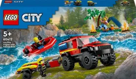 LEGO City Brandweerauto met reddingsboot