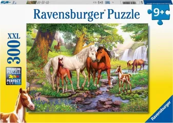 Ravensburger puzzel Wilde paarden bij de rivier