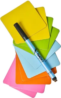 Nano Note - Duurzame sticky notes - Oneindig uitwisbaar - 75x75mm (vierkant) - 10 stuks incl. gratis pen - Overal opplakbaar en herbruikbaar - Duurzaam - Herbruikbare Post it