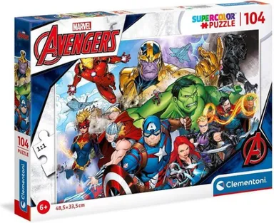 Clementoni Marvel Avengers puzzel van 104 Stukjes