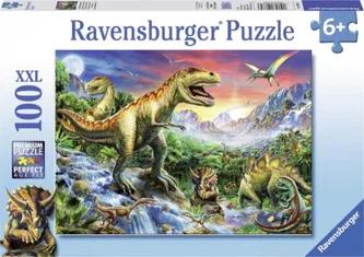 Ravensburger Bij de dinosaurussen puzzel  van 100 stukjes