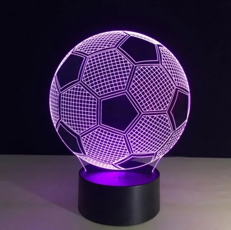3D Voetbal LED nachtlamp