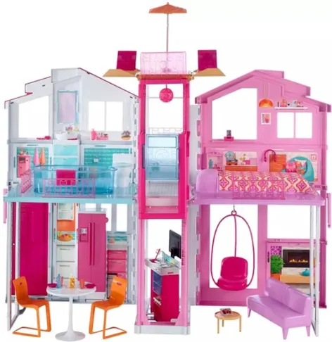 Barbie Malibu huis Met 3 Verdiepingen