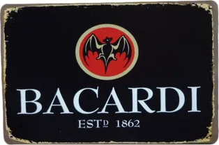 Wandbord - Bacardi