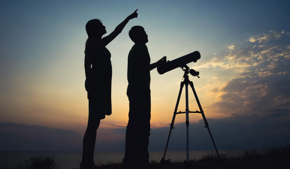 Sterrenkijken met telescoop