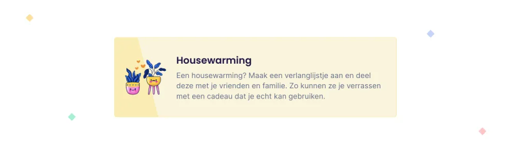 Verlanglijstje Housewarming