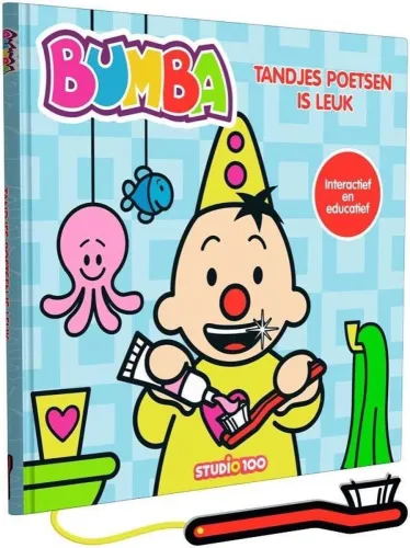 Bumba boek - Tandjes poetsen is leuk - interactief en educatief interactief tandenpoetsboek