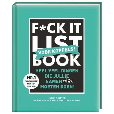 F*CK-it list book voor koppels Heel veel dingen die jullie samen niet moeten doen!